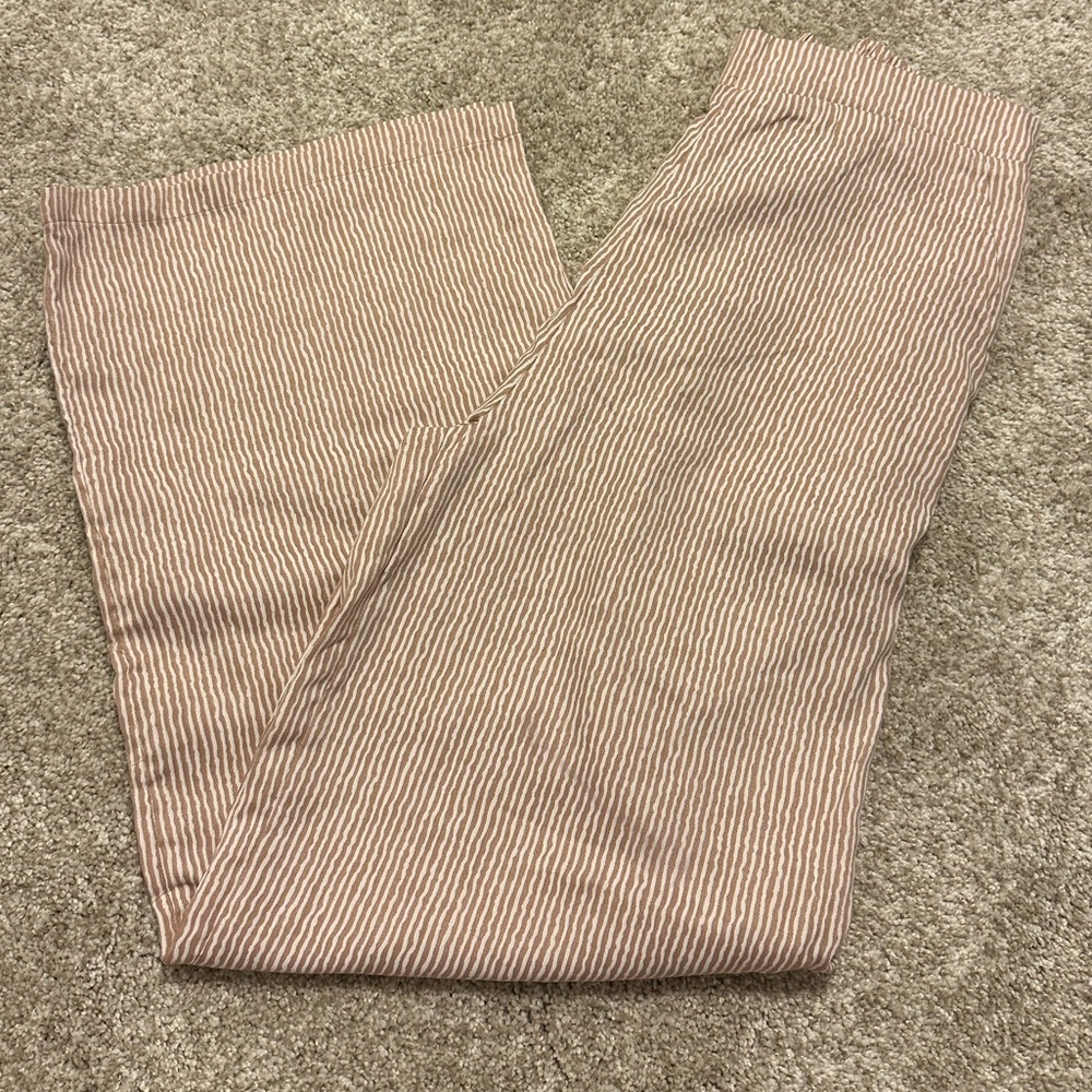 Striped Split Hem Beach Pant